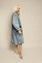 90s Michael Sloan Acid Wash Denim Jacket With Pop Art Lining