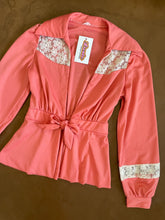 70s Peach Lace Cover Up