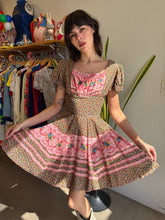 60s Floral Prairie Dress
