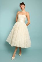 50s Tea Length Lace Wedding Gown