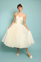 50s Tea Length Lace Wedding Gown