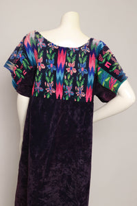 70s Velvet Guatemalan Dress