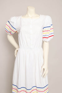 80s Cross Stitch Prairie Dress
