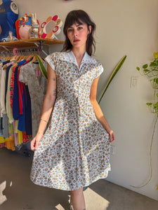 50s Studded Collar Dress
