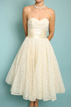 50s Tea Length Lace Wedding Gown