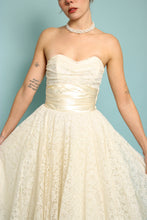 50s Tea Length Lace Wedding Gown