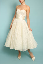 50s Tea Length Lace Wedding Gown