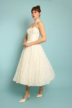 50s Tea Length Lace Wedding Gown
