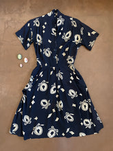 40s Cameo Print Dress