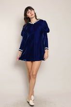 60s Velvet Babydoll Dress