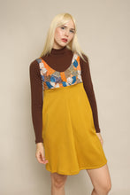 70s Mustard Yellow Mod Mini Dress