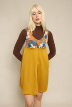70s Mustard Yellow Mod Mini Dress
