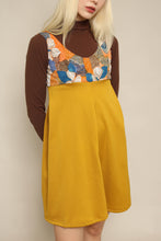 70s Mustard Yellow Mod Mini Dress