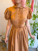 50s Puff Sleeve Taffeta Dress