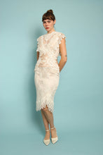 80s Lorrie Kabala Edwardian Dress