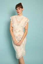 80s Lorrie Kabala Edwardian Dress