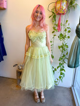 50s Emma Domb Mint Green Party Dress