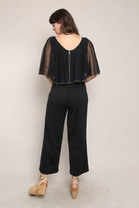 70s Disco Cape Jumpsuit