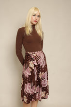 70s Cloud Print Wrap Skirt