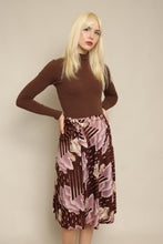 70s Cloud Print Wrap Skirt