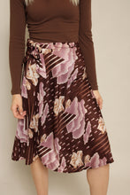 70s Cloud Print Wrap Skirt