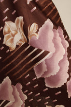 70s Cloud Print Wrap Skirt