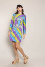 70s Psychedelic Signed Dress