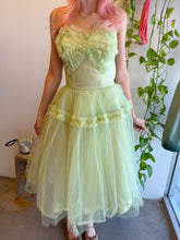 50s Emma Domb Mint Green Party Dress