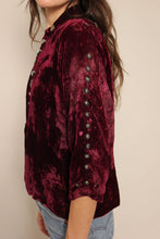 40s Navajo Velvet & Turquoise Blouse