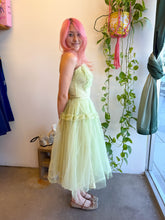 50s Emma Domb Mint Green Party Dress