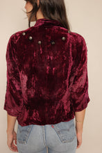 40s Navajo Velvet & Turquoise Blouse