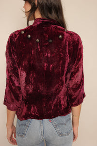 40s Navajo Velvet & Turquoise Blouse