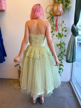 50s Emma Domb Mint Green Party Dress