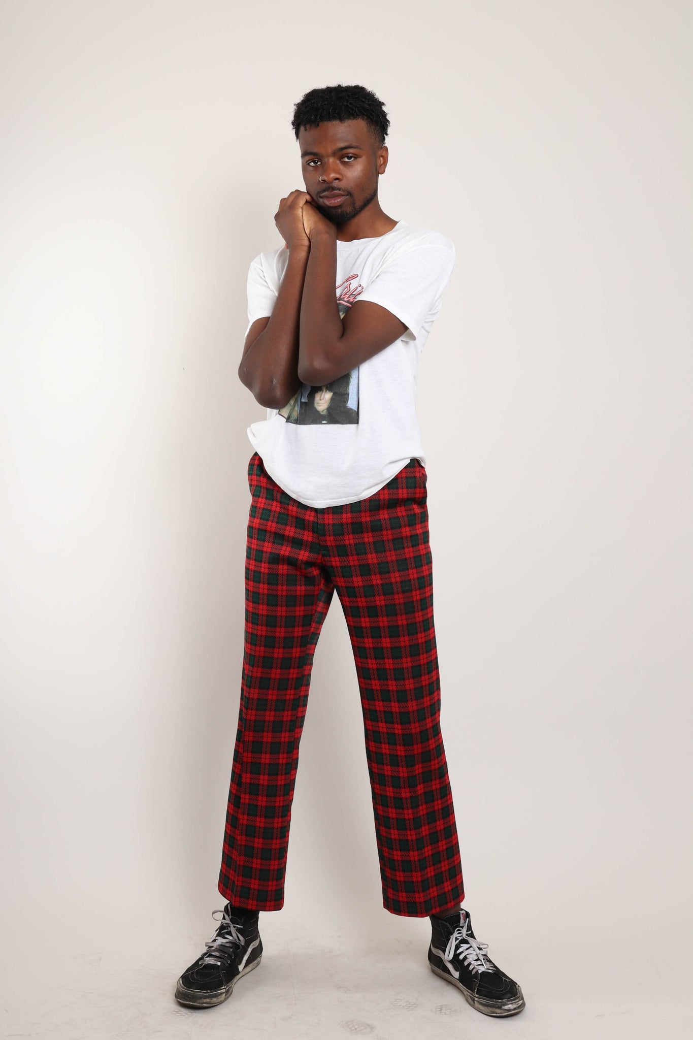 Gray Black Plaid Trousers Perfect for any Event