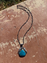 Robert Drozd Pyrite Turquoise Sterling Silver Horse Pendant Necklace