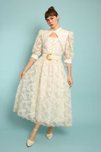 90s Western Lace Dress With Belt