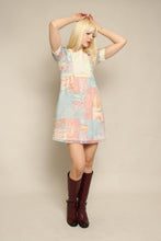 70s Whimsy Puff Sleeve Babydoll Mini Dress