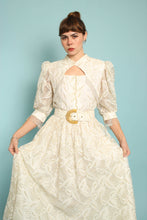 90s Western Lace Dress With Belt