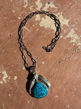 Robert Drozd Pyrite Turquoise Sterling Silver Horse Pendant Necklace