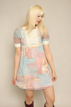 70s Whimsy Puff Sleeve Babydoll Mini Dress