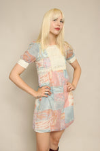 70s Whimsy Puff Sleeve Babydoll Mini Dress