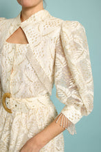 90s Western Lace Dress With Belt