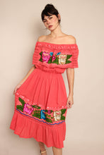 90s Embroidered Peasant Dress