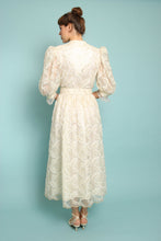 90s Western Lace Dress With Belt