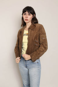 70s Suede Moto Jacket