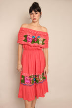 90s Embroidered Peasant Dress