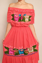 90s Embroidered Peasant Dress