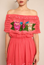 90s Embroidered Peasant Dress