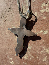 Chimney Butte Gaspeite Cross Pendant With Liquid Silver Necklace