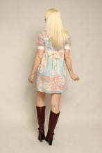 70s Whimsy Puff Sleeve Babydoll Mini Dress